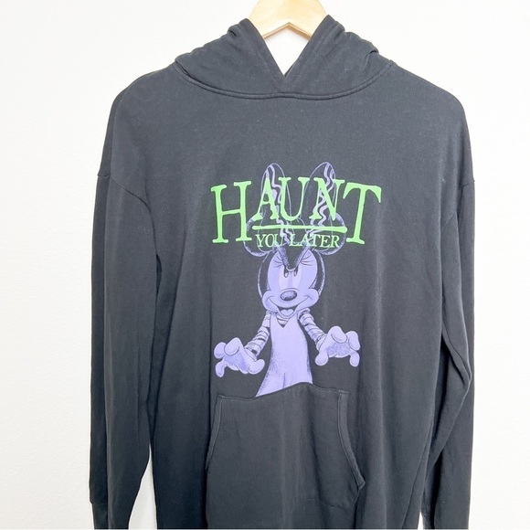 Disney Parks Authentic Minnie Haunt You Later Sweatshirt Hoodie Dress Tunic M - Picture 3 of 6